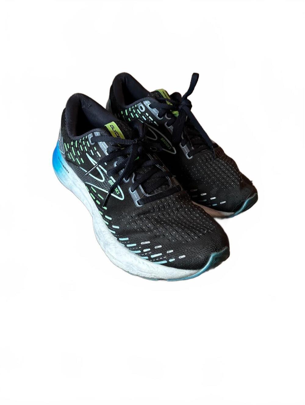 Brooks Glycerin Running Shoes Black and Blue Size 10